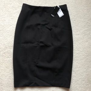 Simple black pencil skirt